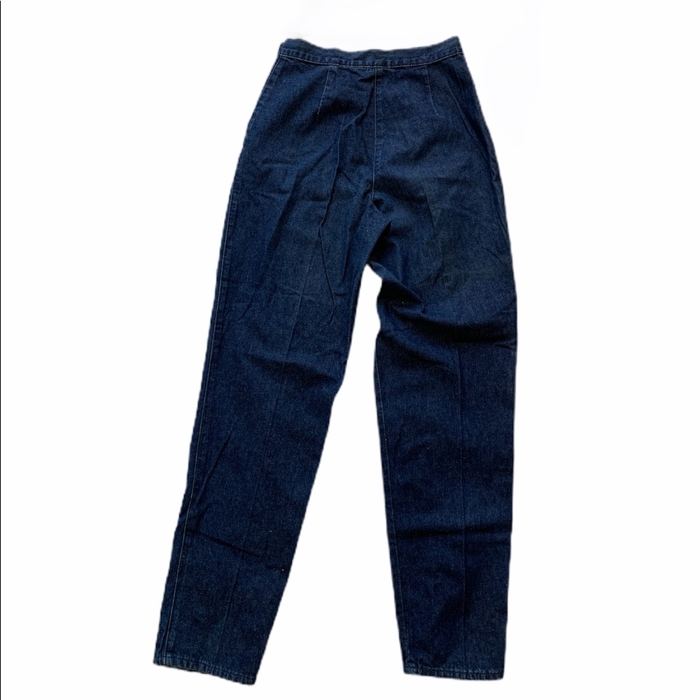 BRITANNIA VINTAGE Pleated Mom Jeans High Waist - Picture 4 of 12